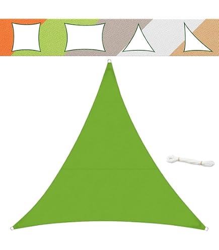 Voile D'ombrage Casa Pura 3x3x3 M - Imperméable, Anti-UV 90%, Kit Fixation Inclus, Sable