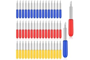 CPJJ 30 piezas Cuchillas Plotter de Corte 30/45/60 grados Cortador de Repuesto Cuchillas para Plotter de Corte Rolan d para Explorar Air