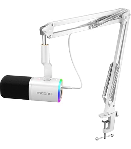 Angetube Webcam Full HD 1080p 60 fps avec Anneau d'appel vidéo en