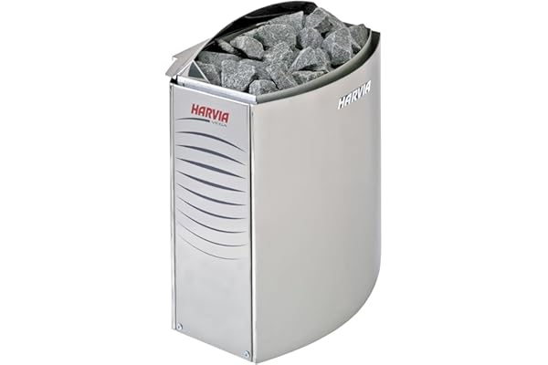Sauna Poêle Électrique Harvia Vega 8,0 kW nécessite l'unité de contrôle séparé BC80E, Taille de sauna: 7 - 12 m³ , Tension 400 V 3N