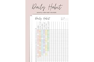 Daily Habit Tracker: Habit Tracking Notebook | One Month to a Page | Set Goals and Log to Build Good Habits on a Routine Basis with This Inspirational Productivity Journal | Medium