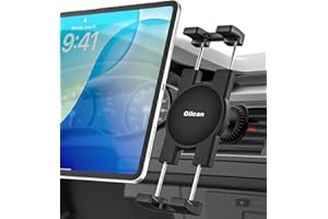 Oilcan Vent Tablet Holder for Car [Hands-Free, Stable] Air Vent Car Tablet Mount Front, Vehicle Ventilation Bracket Clip for iPad Pro Air Mini, Galaxy Tab, Fire HD, iPhone, 4-13" Phones & Tablets