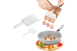 Sunsiou Formina per polpette, batticarne, Meatball Maker, Stampo per polpette, Martello per Carne, polpette di Riso, batticarne con Cucchiaio, Accessori da Cucina