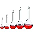 SPYLX Volumetric Flask Class B with Stopper Heavy Wall Borosilicate Glass Volumetric Flask (25,50,100,250,500 ML)