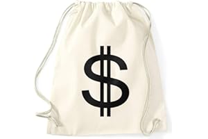 ‎MOONWORKS MoonWorks® Turnbeutel Dollar-Zeichen Symbol Geldsack Money Bag