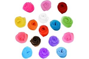 GMMG Sciarpe di Giocoleria 16 Pezzi Sciarpe Danza Sciarpe di Magiche per Bambini Quadrata Foulard Magia Giocoleria Sciarpe per Neonato Festa Accessorio Decorazione (60x60 cm)