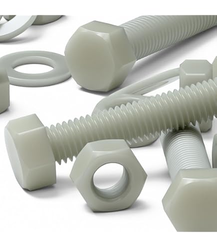 Viti Esagonali In Nylon Bianco - M10x20, 15 Pezzi, Per Isolamento Termico/elettrico - Foto 4