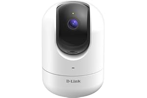 D-Link DCS-8526LH/B1 Compact 2K QHD Pan & Tilt Wi-Fi Camera (1440p, motorisiertes, Nachtsicht, Cloud/SD Recording, KI-basierte Personen/CO Alarm - und Rauchmelder Alarm Tonerkennung, 2-Way Audio)