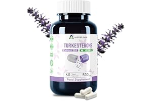 Alzuro Labs Turkesteron 10,000 mg | 20:1 Extrakt (500 mg) | 60 vegane Kapseln | Hohe Stärke | Von einem unabhängigen Labor getestet | GMP