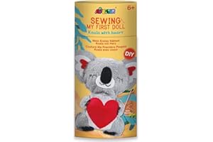 Kit de Couture pour créer Une Peluche en Forme de Koala - 23 cm - Comprend des Fils, Un Rembourrage et Une Aiguille à Tricoter en Plastique - À partir de 6 Ans - Avenir - Kit de Bricolage pour Vos