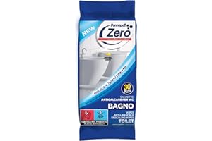 PANNOPELL ZERO BAGNO IGIENIZZANTE ANTICALCARE 14 confezione da 30pz - Salviette WC e Doccia, Anticalcare Efficace, Salviettine Disinfettanti per la Massima Igiene