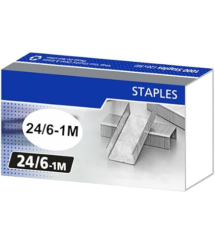 Kangaro No. 24/6 Staples - 2x1000 Blister Pack, Japanese Steel, For Heavy-Duty Staplers - View #7