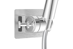 YEAUPE PRO Support de pommeau de douche adhésif puissant, sans perçage, réglable à 90°, support de douche étanche, support mural universel de rechange pour tuyau de douche pour bidet salle de bain