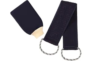 KASURE Douche Brosse Dos Et Serviette De Bain Duo Set, 37 Pouces Brosse Pour Le Dos Douche, Réversible Brosse Dos Douche, Unisexe Brosse Douche Dos, (2 * Crochet Invisible Inclus)