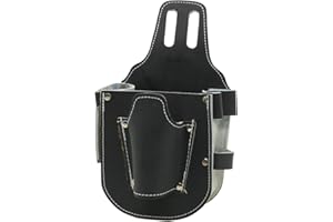 BVC BWK-60138 - Bolsa portaherramientas de Cuero para Cinturón - 6 Bolsillos