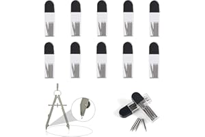 BELIHOME Zirkelersatzminen Zirkel Ersatzminen, 100 Stück 2b Zirkelminen 2mm Durchmesser, Zirkel Ersatzminen 2cm Lang Minen für mathematische Zeichnungserstellung