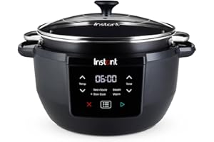 INSTANT POT Instant Olla de Cocción Lenta Superior Gran Capacidad, Programable, Tapa De Cristal, 7.1L