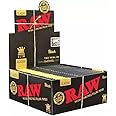 RAW 18236 Black King Size Slim Classic Ultra Thin – 50 Booklets of 32 Sheets, Paper