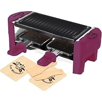 Raclette Little Balance 2 Persone - Grill Rimovibile Con 2 Spatole E Tavolette - 320W Senza PFAS - Ideale Per Cene Con Amici