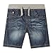 Bluezoo Kids Boy's Blue Ribbed Waist Denim Shorts 18-24 Months