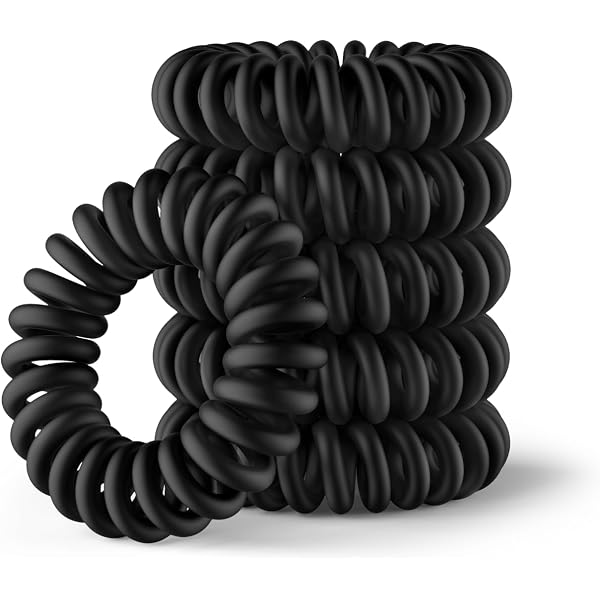 Spiral-Haargummis – Mehrfarbig, Wiederverwendbar, Schonend Fürs Haar & Wasserdicht