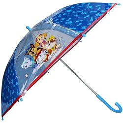 Parapluie Enfant Pat' Patrouille - Forme Cloche Transparente Et Structure Fibre Verre