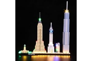 LocoLee Set di luci compatibilità New York City, Dekorations Led Beleuchtung, set di luci compatibilità 21028 New York City