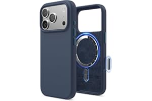 elago Cover Magnetica in Silicone Liquido per iPhone 17 Pro (6,3") – Compatibile con MagSafe, Antiurto, Sottile, Finitura Soft-Touch (Indaco Jeans)