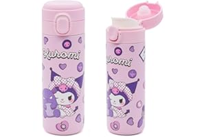 YCVBCY Kawaii Borraccia Termica, Borraccia Bambini in Acciaio Inox senza BPA Anime Borraccia per Bambini Thermos Sportiva Termica Bottiglia d'Acqua Sportive per Campeggio Scuola 1
