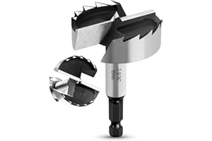 NICAVKIT Professional Forstnerbohrer 65mm für Holz,65mm Forstner bohrer Bit Holz Lochschneider mit Sechskantschaft, Holzbohrer Topfbohrer Kunstbohrer für Holz