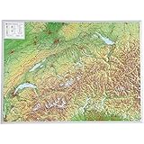 Alpen 1 1 2mio Ohne Rahmen Reliefkarte Vom Alpenbogen Tiefgezogenes Kunststoffrelief Georelief Georelief Georelief Amazon Nl