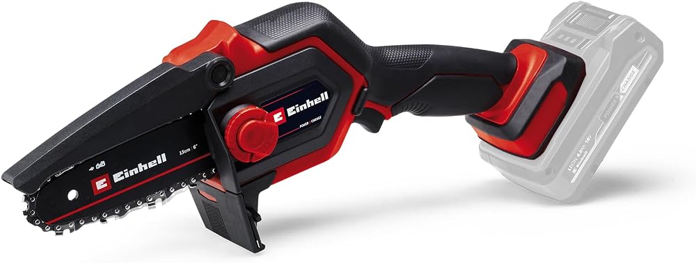 Einhell Akülü Budama Testeresi GE-PS 18/15 Li BL-Solo 4600040 | PXC | 18 V | Kömürsüz | 12,5 cm kesme uzunluğu | aletsiz pala/zincir değişimi | akü hariç