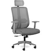 Spark Fine Ofis Sandalyesi Sırt Ergonomik &Ccedil;alışma Koltuğu (Gri)