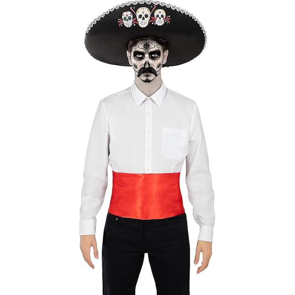 Funidelia Mariachi Hut – Schwarz, 60 Cm Für Tag Der Toten, Halloween Und Kostümpartys