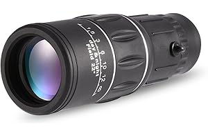 Richer-R 16X Objektiv Zoom Mikroskop, Tragbar Optisches Mikroskop Objektiv HD Kamera Teleskop Zoom,Wasserdicht Handy Mikroskop Teleobjektiv mit Halter für Sport Konzerte Reisen Wandern usw.