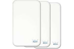 SELEMAVI Next to Me Crib Waterproof Mattress Protectors Covers - 3 Pcs SET - 100% Natural Cotton - Extra Soft & Breathable to fit bedside cribs mattresses up to 83 x 50cm - Made in Europe