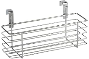 Wenko 2344100 - Cesto sospeso, Slim, Cromato, 24 x 11.5 x 10 cm