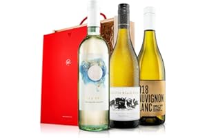 Virgin Wines - White Wine Trio in Wooden Gift Box - 3 Bottles (75cl) - Viognier, Sauvignon Blanc & Pinot Grigio