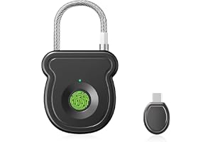 Fingeravtryckslås, fingeravtryck hänglås, elektronik litet fingertryck smart lås, smart lås vattentät, litet smart hänglås för skåp gym kontor hus trädgård skåp