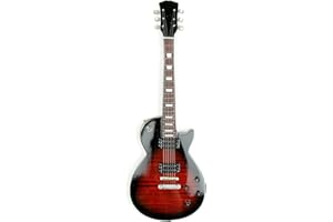 ASIA DESIGN Miniatur Gitarre Dekogitarre Miniaturen Gibson "Les Paul" 26cm Handarbeit aus Holz Premium Quality #350 red