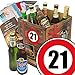 Produktbild Geburtstagsgeschenke für Männer zum 21. - Bier Geschenk Box mit Bieren der Welt + gratis Bierbuch + Geschenk Karten + Bier - Bewertungsbogen Bierset + Bier Geschenk + Personalisierte Geschenk-Box - 21 + Bier Geschenke Geschenkideen + Besser als Bier selber machen oder selbst brauen + Geschenk 21 Geburtstagsgeschenke Geschenke für Männer Geschenkidee Geschenk Idee Geschenk für Freund 21 Präsentkorb 21 Geburtstag Geschenken Geschenke für Männer zum Geburtstag 21 Männer