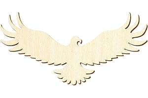 BÜTIC GMBH Fliegender Holz Adler - Deko Basteln 5-50cm, Größe:25cm, Pack mit:10 Stück