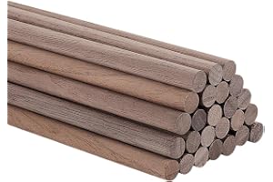 AHANDMAKER 25 stycken Dübelstangar trästänger 5/16x11,8 tum walnuss trädübelstangar trädübel för hantverk trästänger för vävn