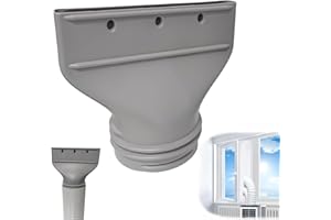 GUUIESMU Exhaust Hose Window Duct Exhaust Hose Air Conditioner Window Tilted Air Conditioner Exhaust Hose Window for 130 mm / 150 mm Diameter Tilting Window Exhaust Hose Adapter (1 Piece)