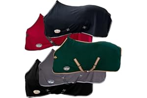 ‎MARENGOS Marengos - Abschwitzdecke Economic mit abnehmbarem Kreuzgurt fürs Pferd ist atmungsaktiv Fleecedecke Transportdecke