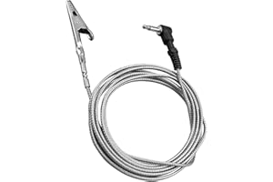 EMIHO High Temperature Pit Probe Fit for Flame Boss Kamado with 90°Straight Plug, Replacement Probe with Stainless Steel Alligator Clip, Up to 475°F