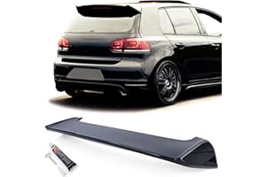 ‎TENZO-R Heckspoiler Dachkantenspoiler Schwarz Glanz für VW Golf 6 GTI Limousine 09-13