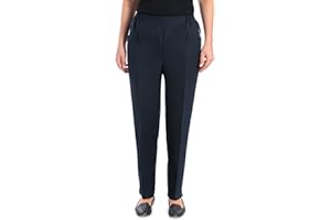 Alica Winter Schlupfhose, Gummizug, gerader Schnitt, Hosentaschen mit Reißverschluss, klassich einfarbig