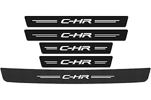 KBUYS Pegatinas Luminosas para Umbral de Puerta, Pegatinas Protectoras para Parachoques de Maletero, compatibles con Toyota CHR C-HR 2016-2022 (Color: 5 piezas)