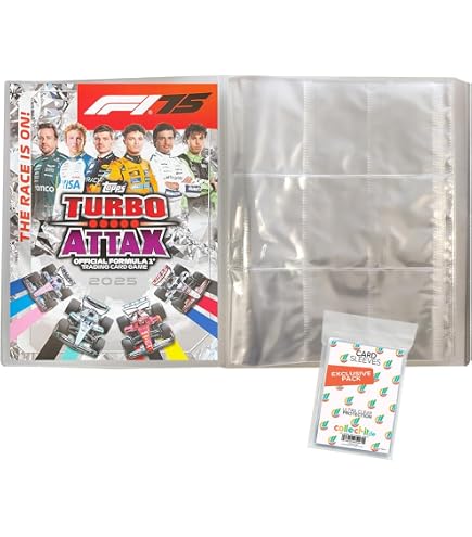 Topps Turbo Attax Formule 1 2025 - Pack de démarrage (exclusivité en ligne). 40 cartes Turbo Attax plus une carte Diamond Pull garantie et 2 cartes en édition limitée